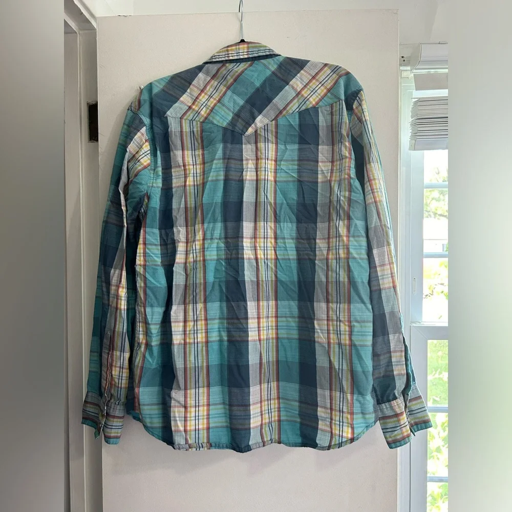 Levi's Men's Multicolored Plaid Button Down Long Sleeve Shirt